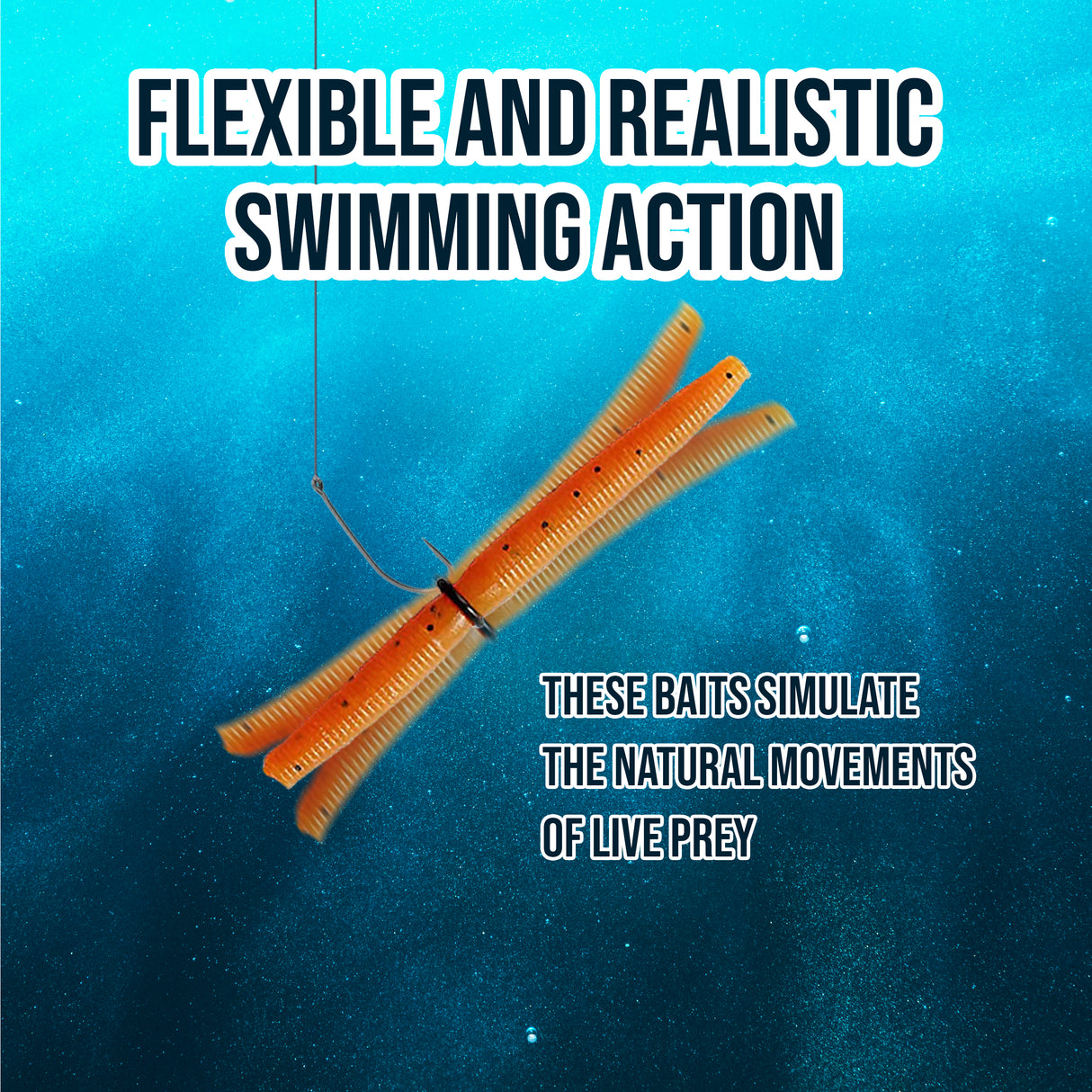 Reaction Tackle Soft Plastic Wacky Worms 5.5in - 24 Pack - Reaction Tackle