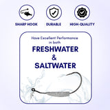 Reaction Tackle Lead Weighted Swimbait Hooks (10-PACK) - Reaction Tackle
