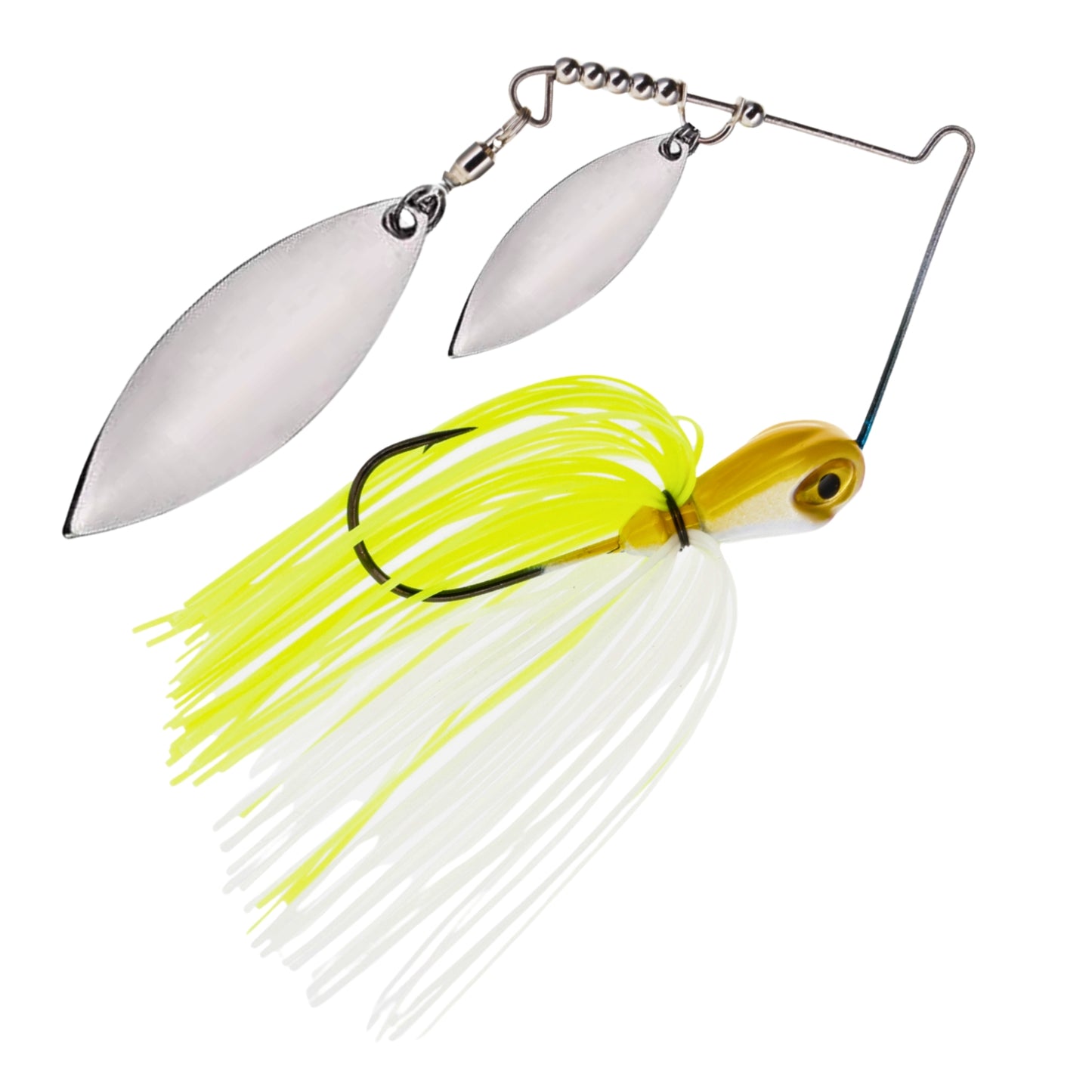 Reaction Tackle Spinnerbaits – 3-Pack, Double Willow, Ideal for Bass, Pike, and More! - Reaction Tackle