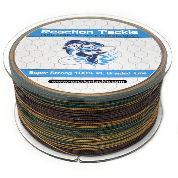 Green Camo - Reaction Tackle Braided Fishing Line