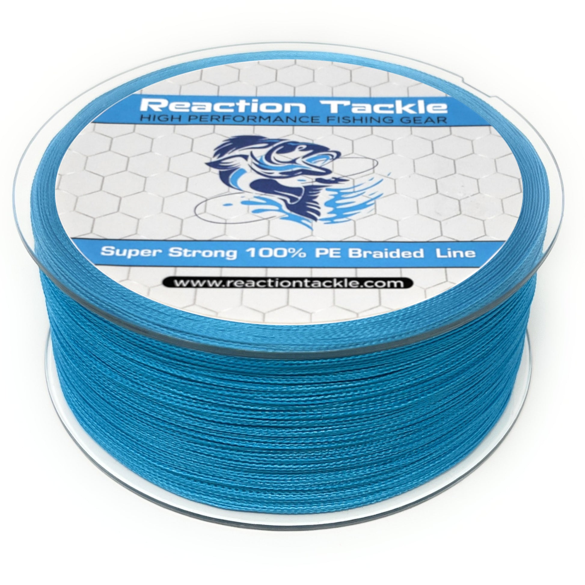 Reaction Tackle Braided Fishing Line / Braid - Hi Vis Yellow 4 and 8  Strands 