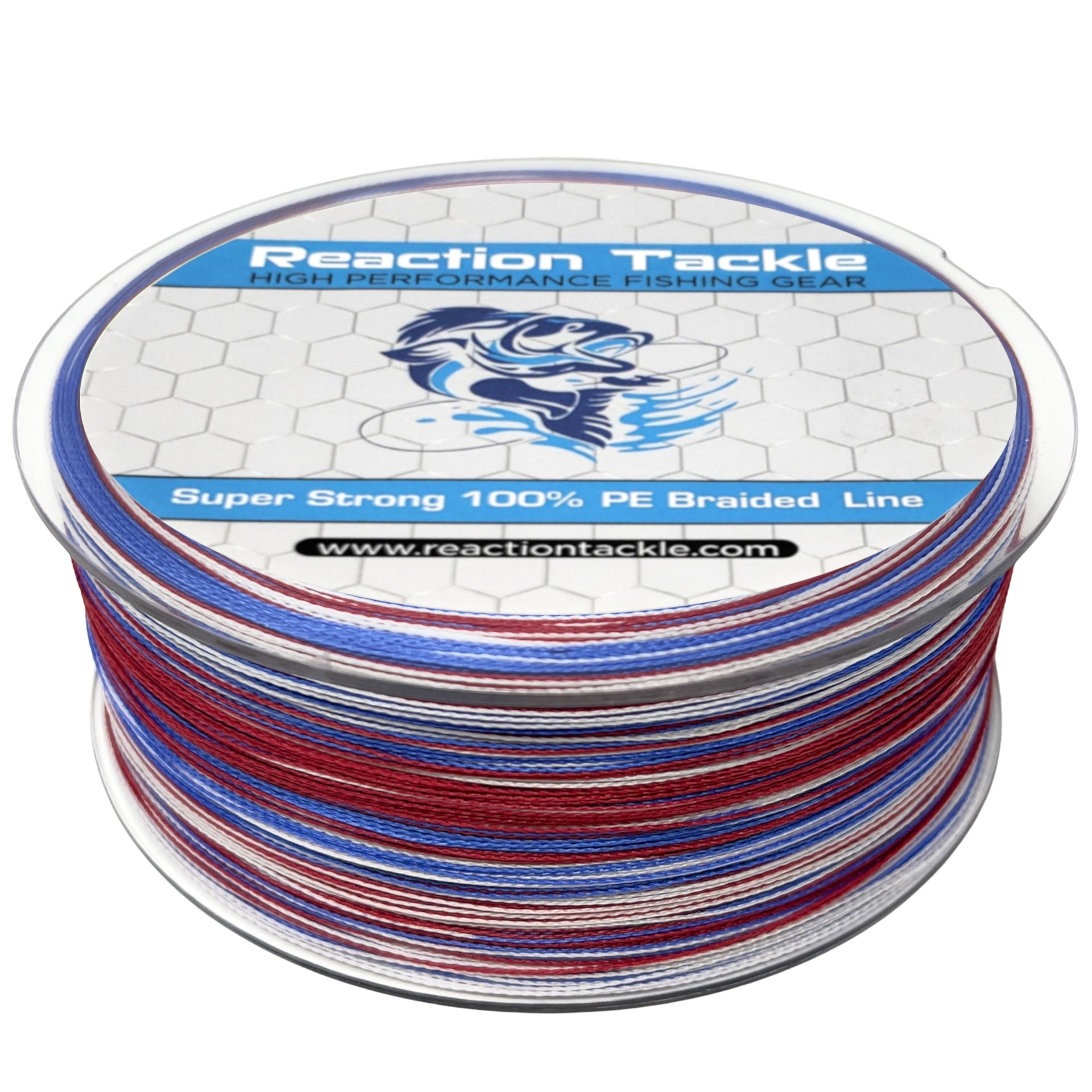 Reaction Tackle Braided Fishing Line- USA Camo