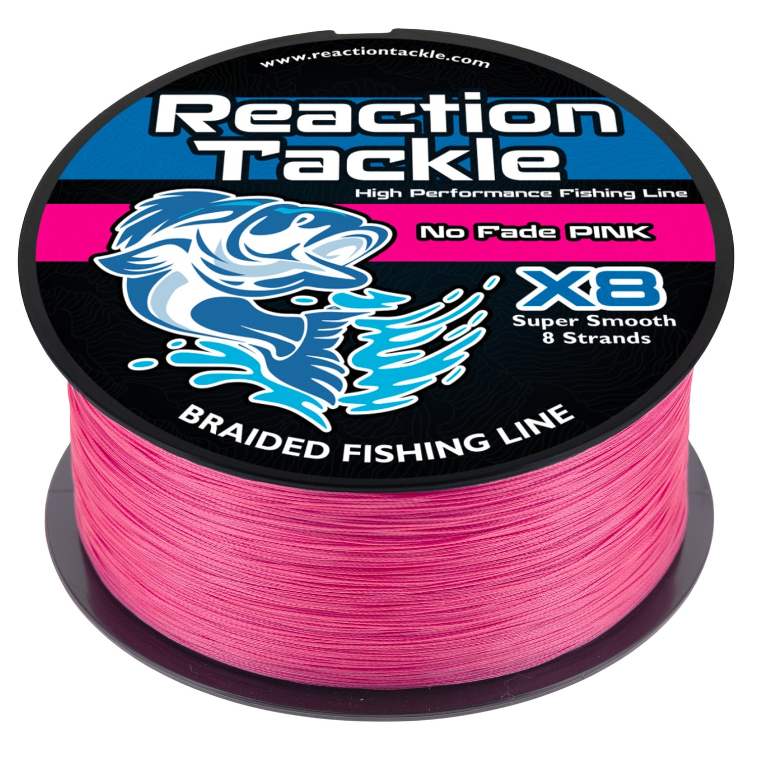 4 strand vs 8 strand braided fishing line Toro Tamer Solid Braid 2500YD reducing friction through the rod guides for longer Reaction Tackle Braided Fishing Line