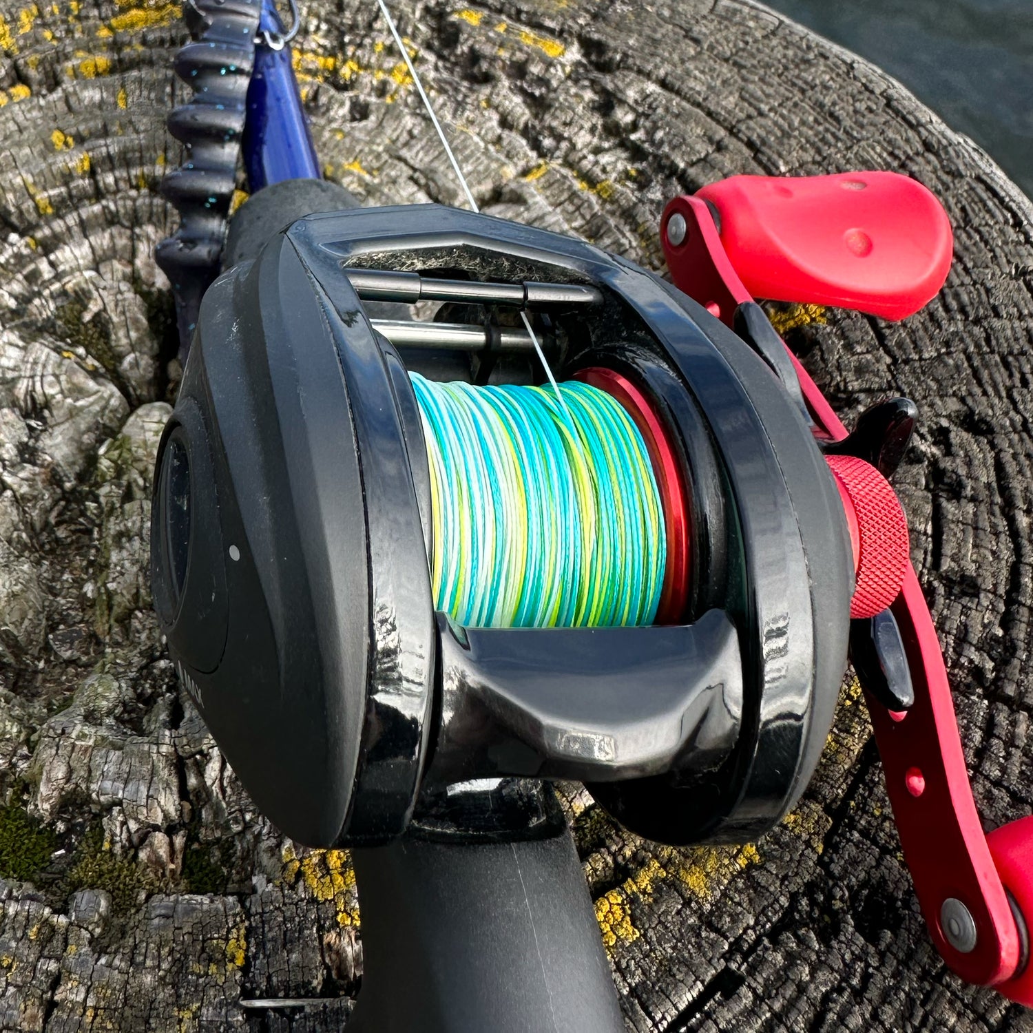 aqua fishing reels Reaction Tackle Braided Fishing Line - Aqua Camo