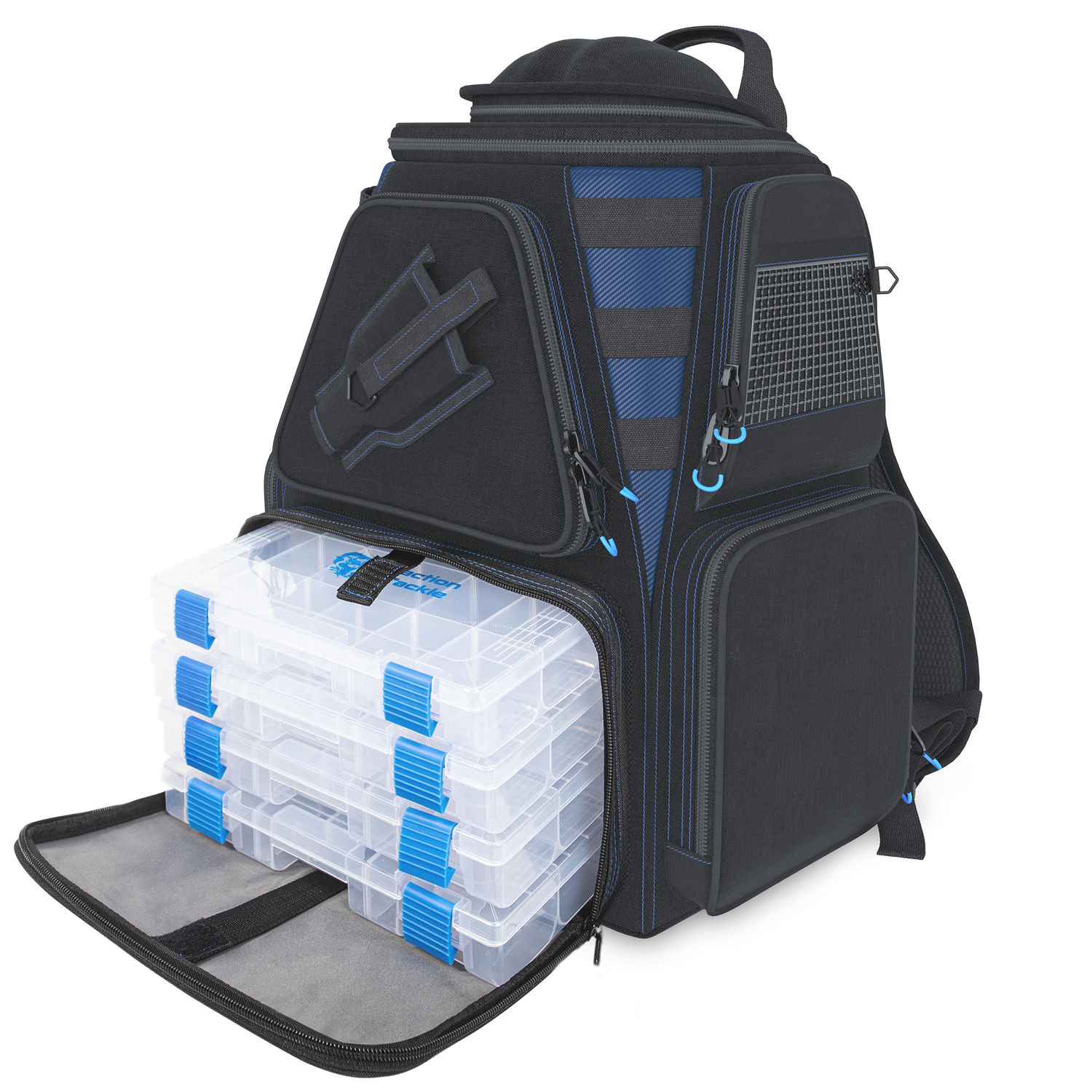 Reaction Tackle Fishing Tackle Backpack- Trays included Reaction Tackle Fishing Tackle Backpack- Trays included