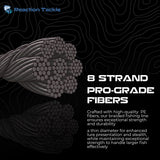 Reaction Tackle X8 Braided Fishing Line - Purple 8 Strand - NEW