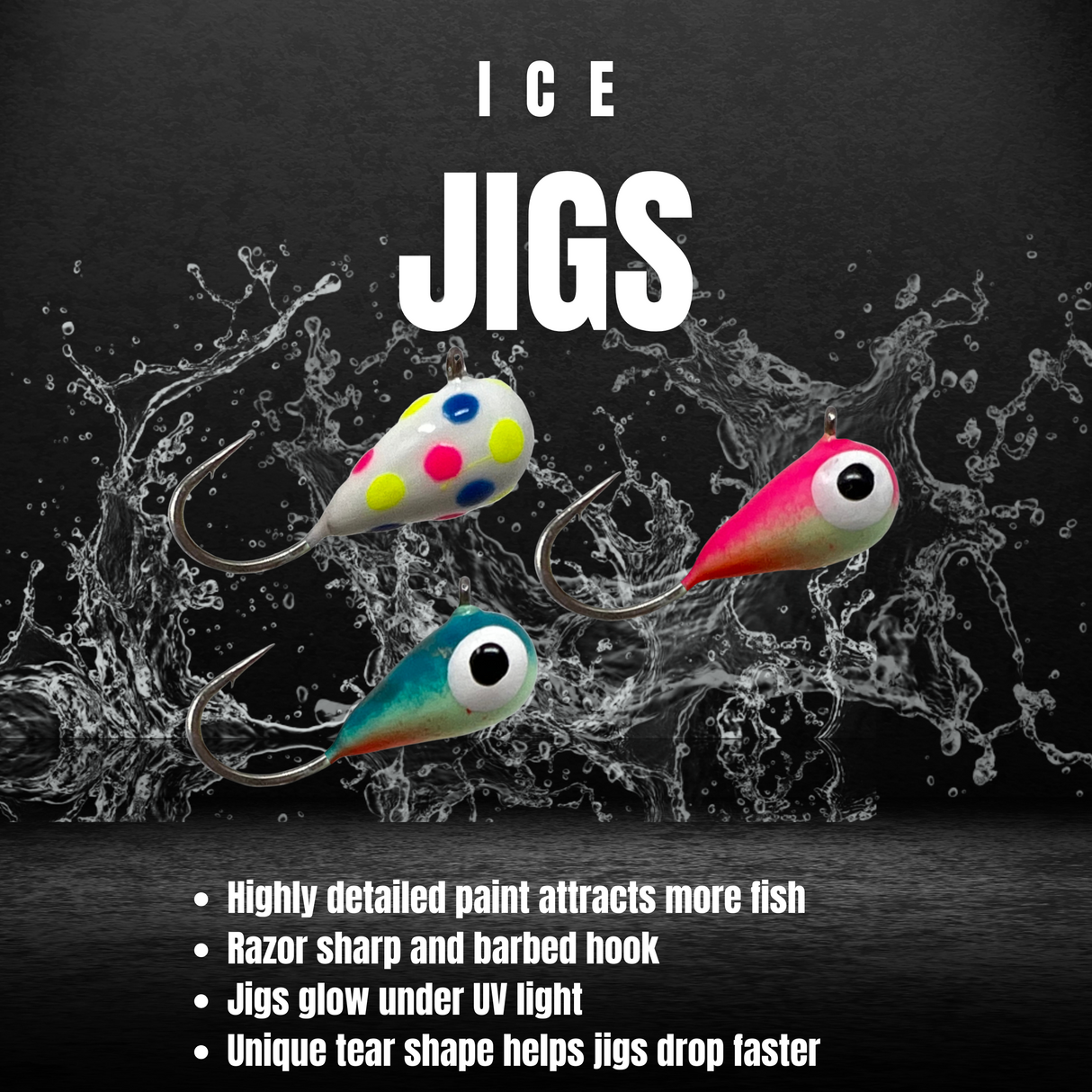 Reaction Tackle Ice Fishing Jigs-NEW sizes available! - Reaction Tackle