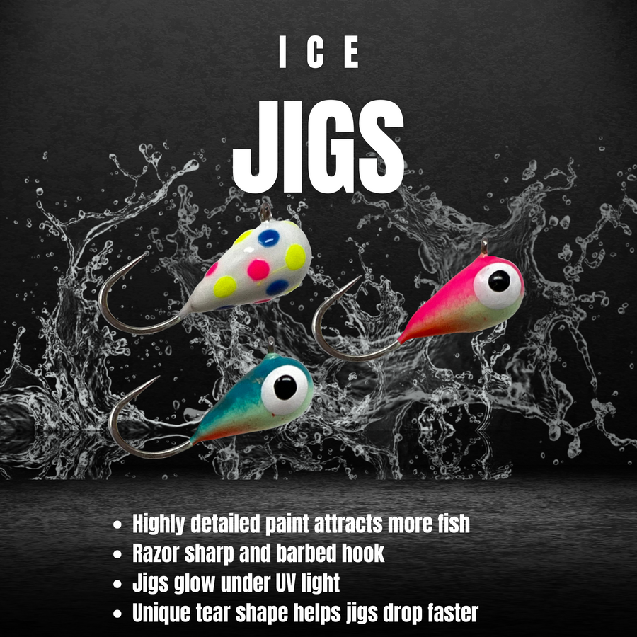 Reaction Tackle Ice Fishing Jigs | Panfish, Crappie & Walleye Ice Jigs