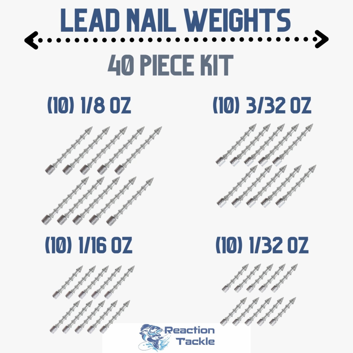 Mustad Nail Weight 3/32 Oz - Fishing Nail Weights For Soft Plastic Baits & Lure Tuning