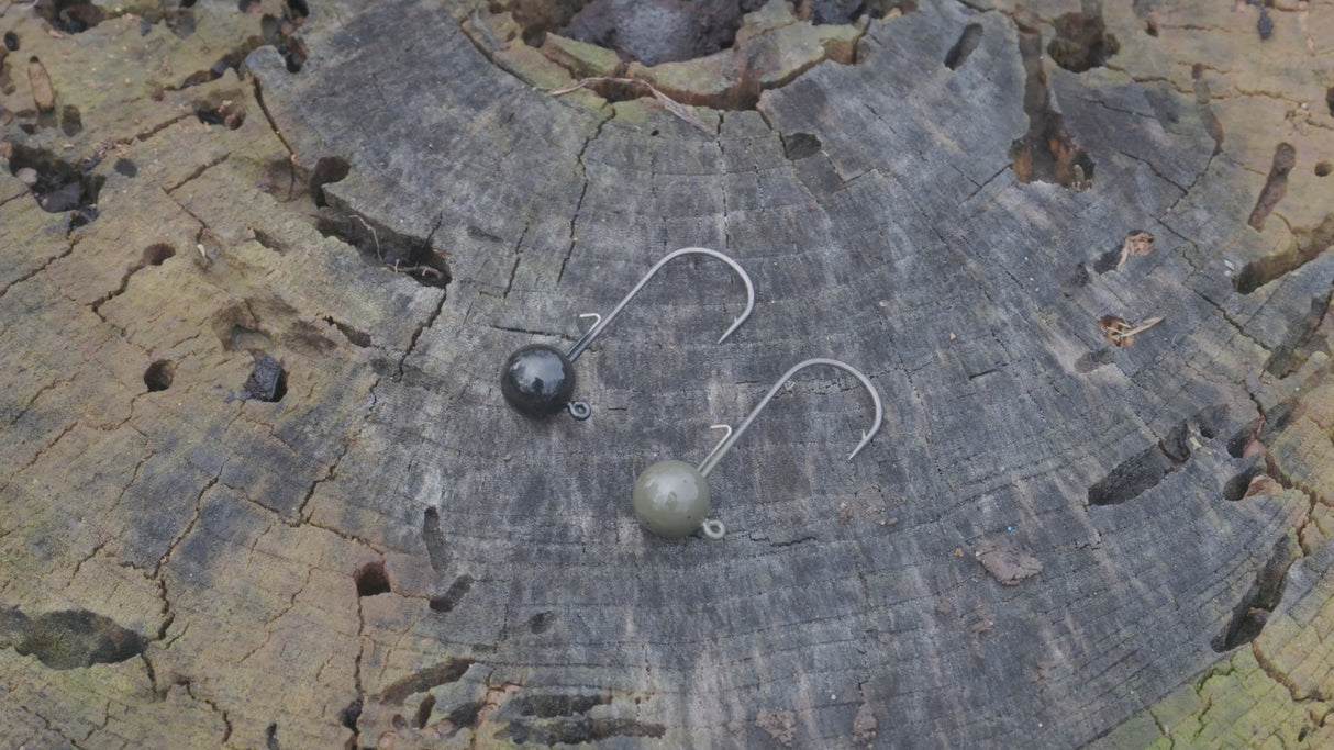 Reaction Tackle Bleikopf-Jigs (10er-Pack) – Hochwertige runde Jigköpfe für Stickbaits