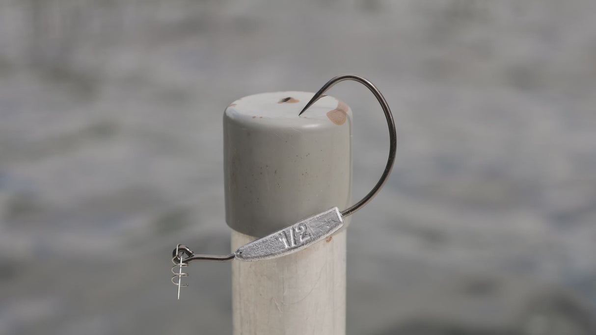 Reaction Tackle Lead Weighted Swimbait Hooks (10-PACK)