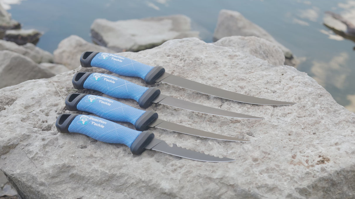 Cuchillo de Filetear Reaction Tackle – Cuchillo de Pesca de Acero Inoxidable de Alto Rendimiento (5”–9”) - NUEVO