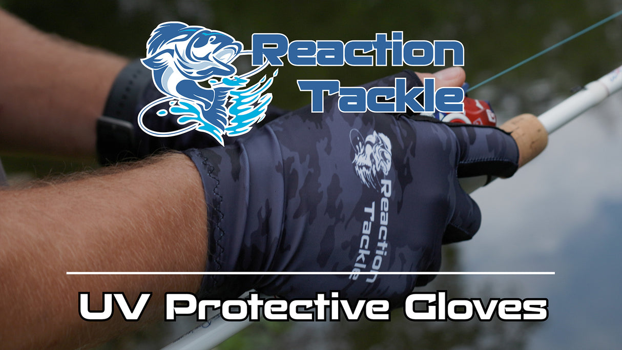 Reaction Tackle UV Fishing Gloves UPF 50+