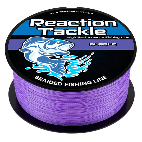 Reaction Tackle Braided Fishing Line - Purple - NEW - Reaction Tackle