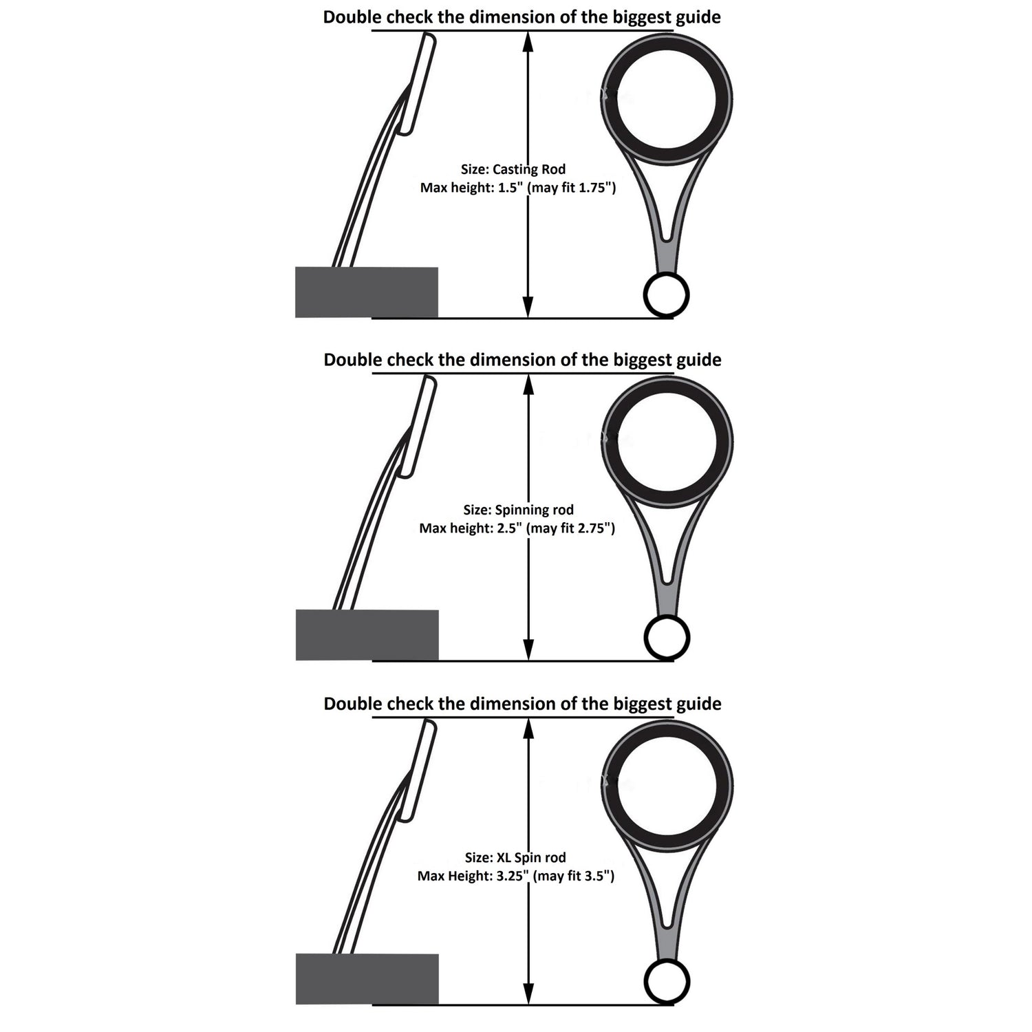 baitcaster rod sock measurements Reaction Tackle Fishing Rod