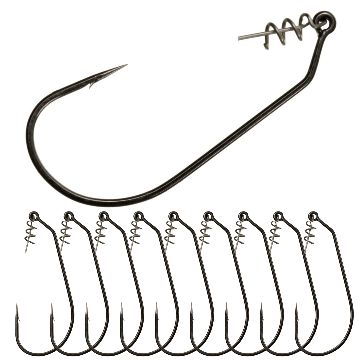 6/0 weighted swimbait hooks Dovesun 12PCS Underspin - Swimbait & Worm Weedless Hooks for Saltwater & Freshwater Bass Fishing The right choice for fishing heavy mono and braided line. 10PCS Texas Rig Swimbait Weighted