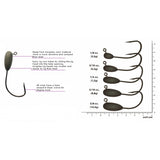 Reaction Tackle Tungsten Tube Jig Heads- 5-Pack - Reaction Tackle