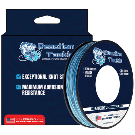 Reaction Tackle BRAIDED IN THE USA Fishing Line - X4 - image 1