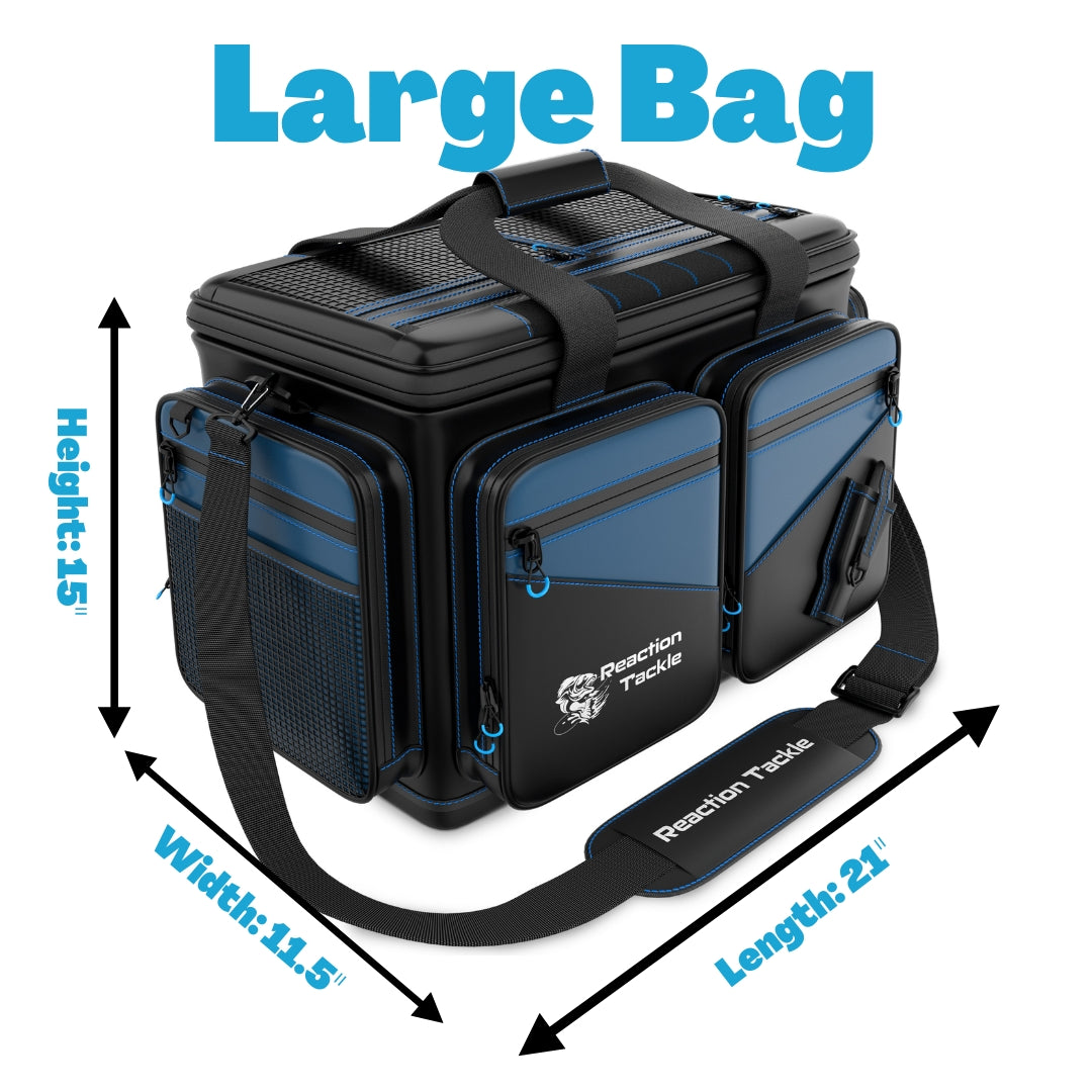 Reaction Tackle Large Tackle Bags - Salt Water Resistant Fishing