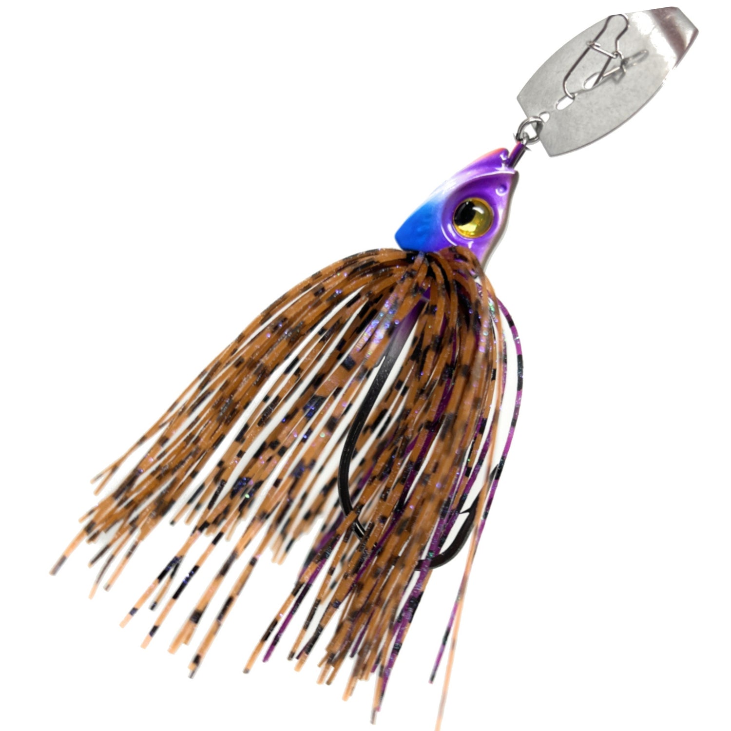 Reaction Tackle Tungsten Vibrating Bladed Swim Jigs (2-pack) Dark Pumpkin/brown / 1/2 oz (2-pack)
