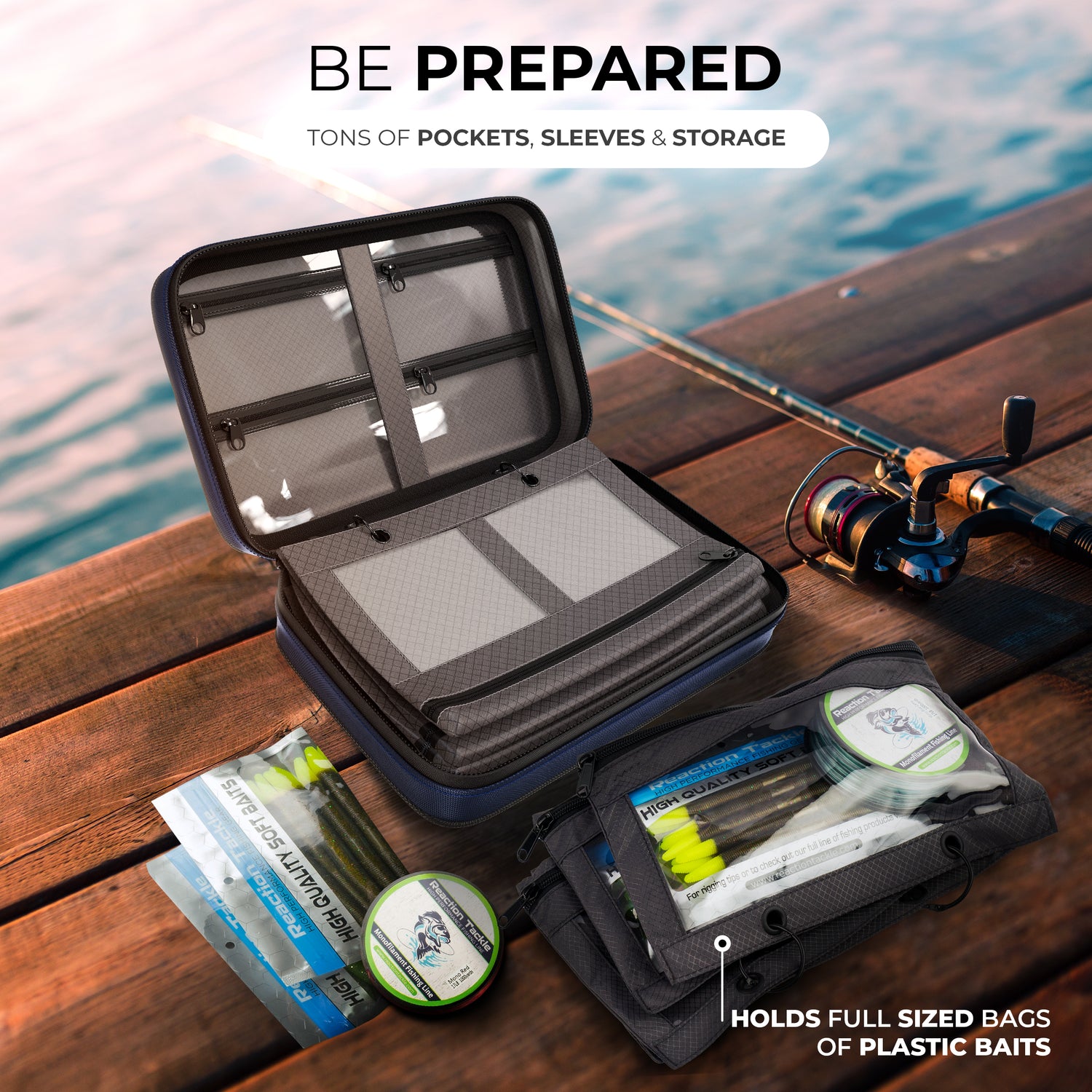 bass pro fishing lure binder Reaction Tackle Speed Binder and Tackle Storage