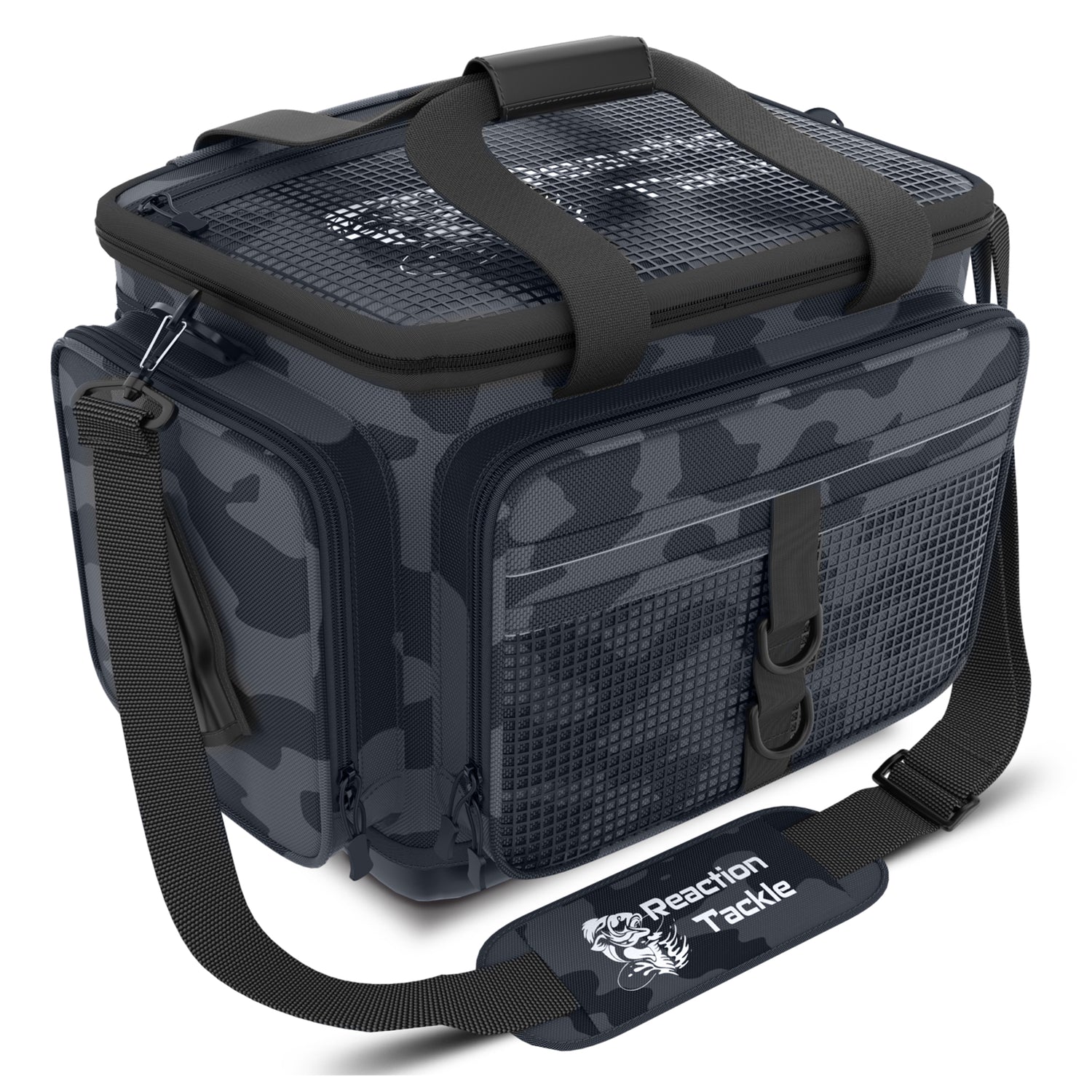 camo tackle box backpack KastKing Fishing -Bait Boss with Rod Holders 4 Tackle Boxes43L Large Storage for Fishing Gear, Green Constructed from rugged 600D nylon that is abrasion Phyfalip 50L Fishing Tackle Backpack