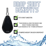 Reaction Tackle Tungsten Drop Shot Weights - Reaction Tackle